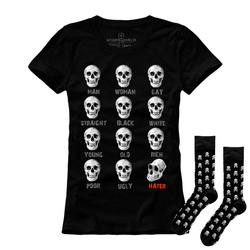 Zestaw prezentowy T-shirt damski + skarpety UNDERWORLD Hater / Skulls