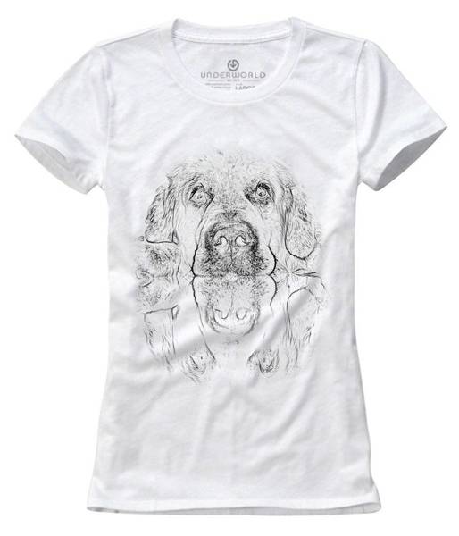 T-shirt damski UNDERWORLD Dog biały