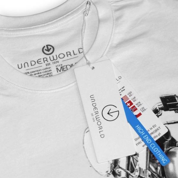 T-shirt męski UNDERWORLD Night Butterfly biały