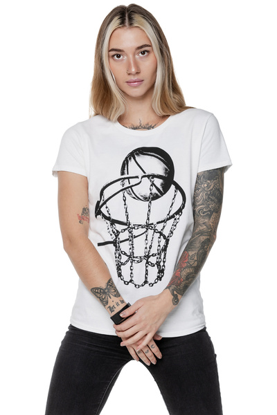 T-shirt damski UNDERWORLD Streetball biały