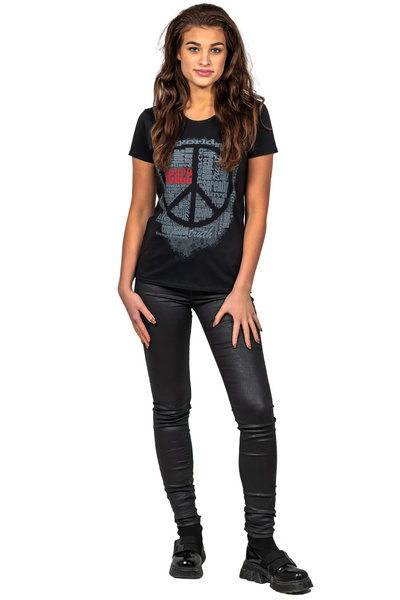 T-shirt damski UNDERWORLD Peace czarny