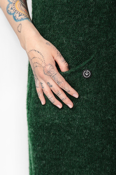 Sweter długi UNDERWORLD malinowy