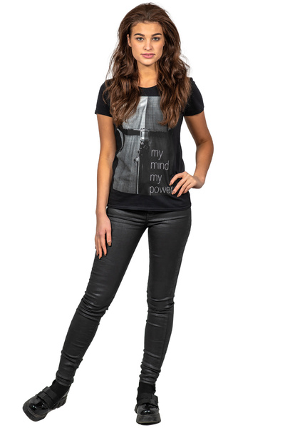 T-shirt damski UNDERWORLD Bike czarny