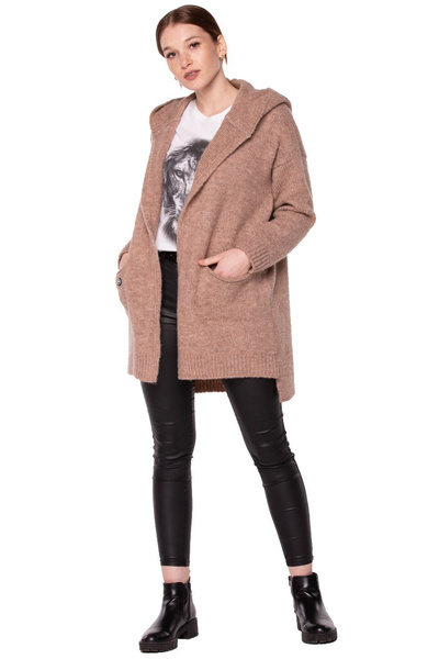 Sweter długi UNDERWORLD malinowy