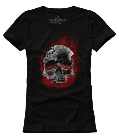 T-shirt damski UNDERWORLD Skull in fire