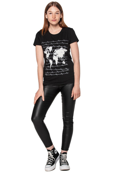 T-shirt damski UNDERWORLD World czarny
