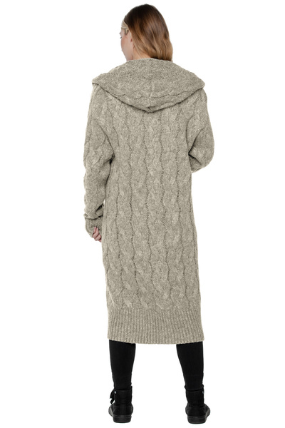 Sweter długi UNDERWORLD malinowy