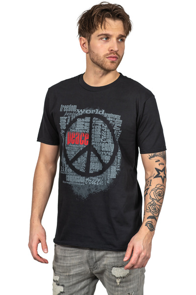 T-shirt męski UNDERWORLD Peace czarny