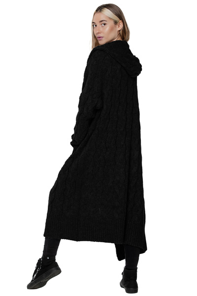 Sweter długi UNDERWORLD malinowy