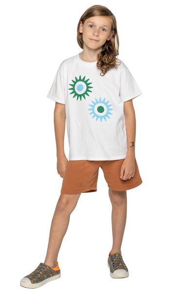 Dziecięca Koszulka Festiwalowa "Olsztyn Green Festival" V1 biała