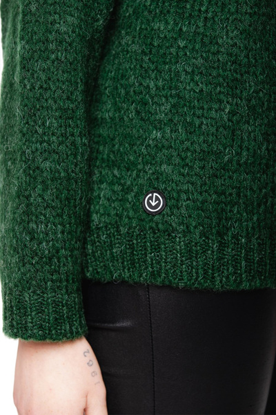 Sweter krótki UNDERWORLD ciemnozielony