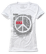 T-shirt damski UNDERWORLD Peace biały