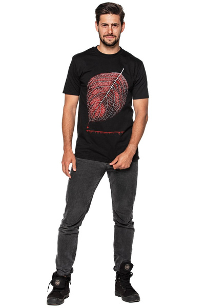 T-shirt męski UNDERWORLD Leaf czarny