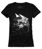 T-shirt damski UNDERWORLD Drums czarny