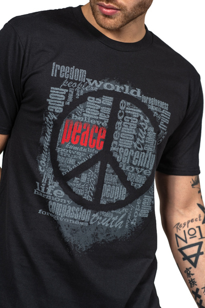T-shirt męski UNDERWORLD Peace czarny
