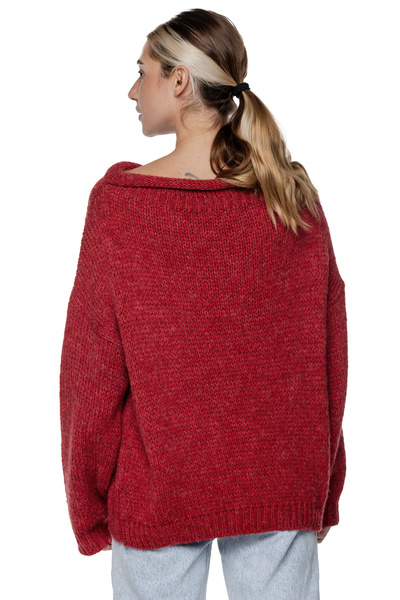 Sweter krótki UNDERWORLD malinowy