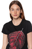 T-shirt damski UNDERWORLD Leaf czarny