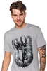 T-shirt męski UNDERWORLD Dragon szary