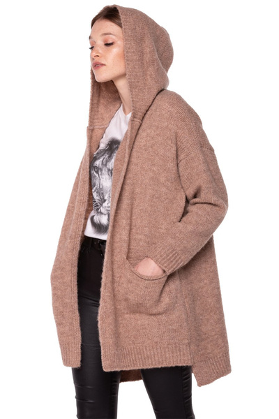 Sweter długi UNDERWORLD malinowy