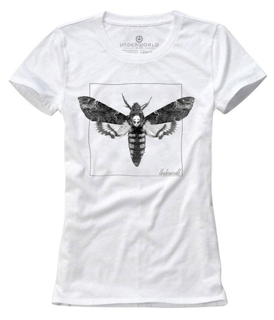 T-shirt damski UNDERWORLD Night Butterfly biały
