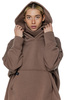 asymmetrical sweatshirt UNDERWORLD with a neck warmer