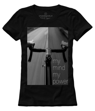 T-shirt damski UNDERWORLD Bike czarny
