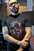 T-shirt męski UNDERWORLD Skull in fire