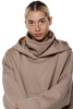 asymmetrical sweatshirt UNDERWORLD with a neck warmer