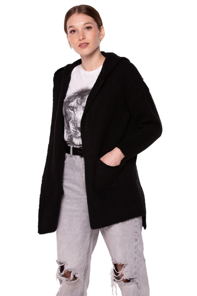 Sweter długi UNDERWORLD czarny