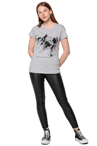T-shirt damski UNDERWORLD Logo szary