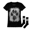 Zestaw damska koszulka i skarpety Underworld Animal footprint