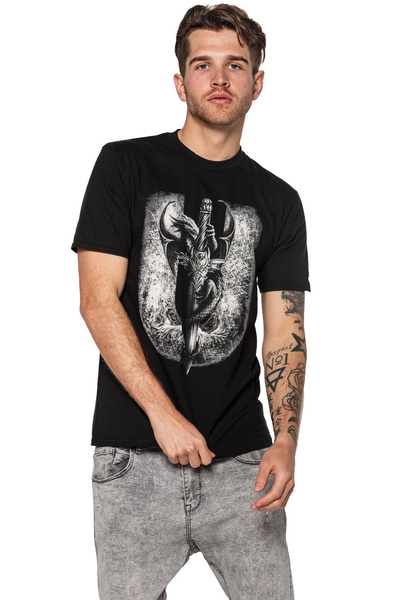 T-shirt męski UNDERWORLD Dragon czarny