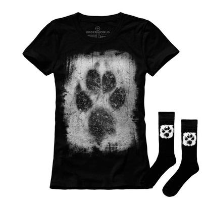 Zestaw prezentowy T-shirt damski + skarpety UNDERWORLD Animal Footprint