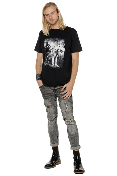 T-shirt męski UNDERWORLD Wolf in mountains 