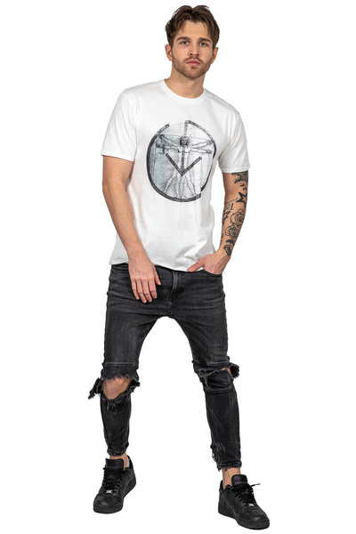 T-shirt męski UNDERWORLD Leonardo biały