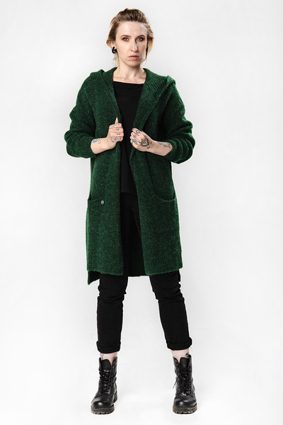 Sweter długi UNDERWORLD malinowy