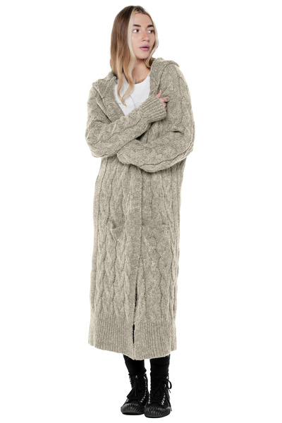 Sweter długi UNDERWORLD malinowy