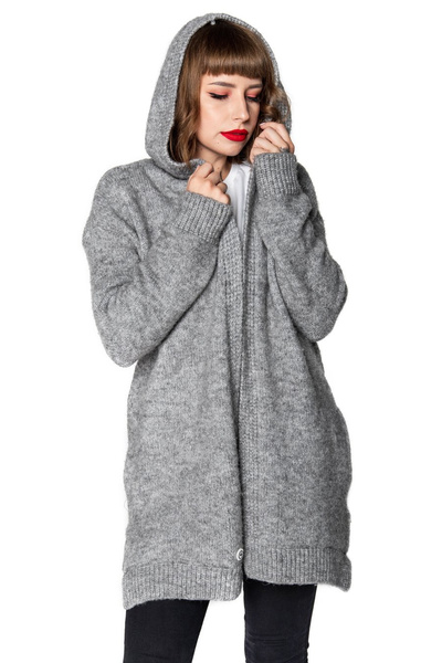 Sweter długi UNDERWORLD szary