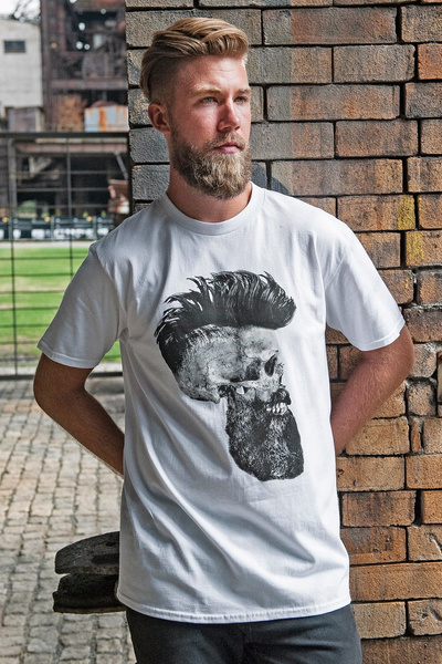 T-shirt męski UNDERWORLD Skull with a beard