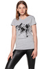 T-shirt damski UNDERWORLD Logo szary