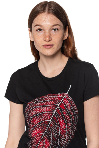 T-shirt damski UNDERWORLD Leaf czarny