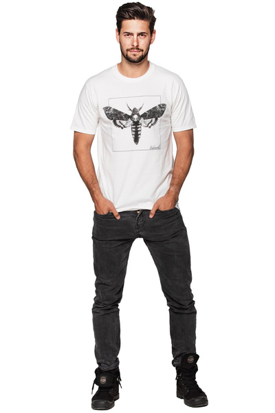 T-shirt męski UNDERWORLD Night Butterfly biały