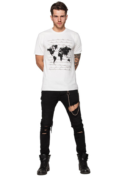 T-shirt męski UNDERWORLD World biały
