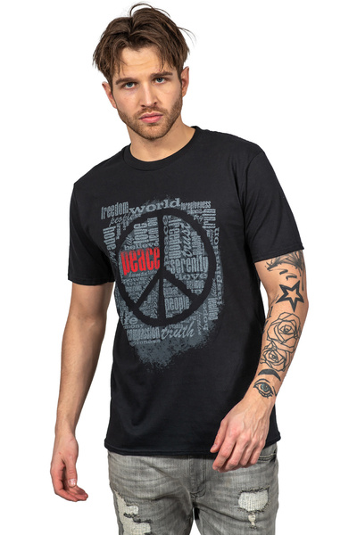 T-shirt męski UNDERWORLD Peace czarny