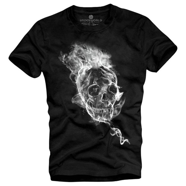 T-shirt męski UNDERWORLD Smoke skull