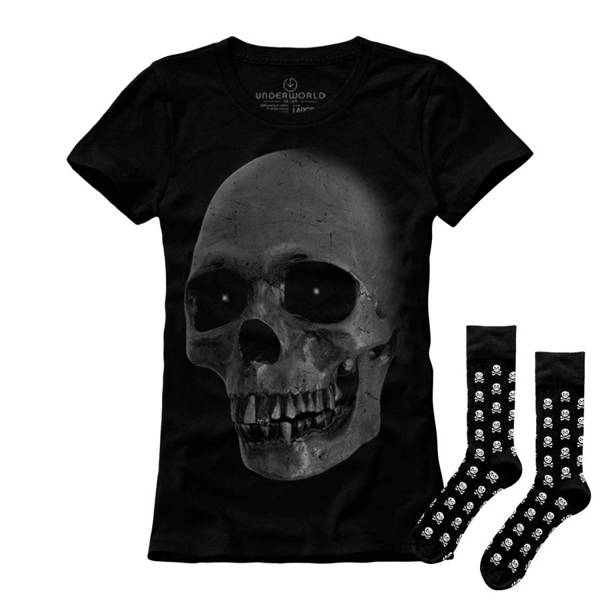 Zestaw damska koszulka i skarpety Underworld Skull