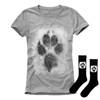 Zestaw prezentowy T-shirt damski + skarpety UNDERWORLD Animal footprint